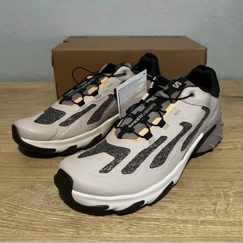 Skechers Men’s Speed‑Trainer Light Gray Athletic Sneakers